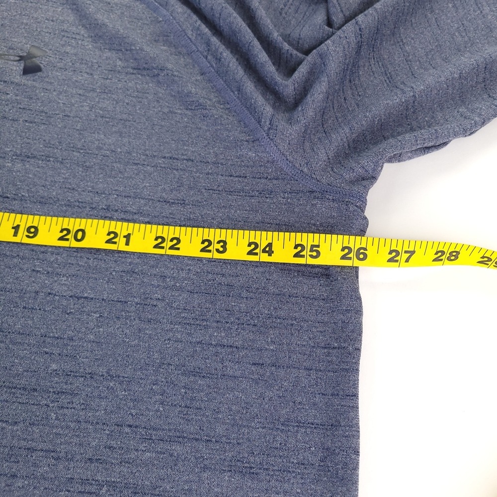Under Armour Hoodie Mens 2XL Gray Blue HeatGear Loose Fit Lightweight Pullover - Picture 5 of 9